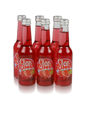 Elvan Soda Çilekli Doğal Zengin Mineralli 250 ML 6’lı Paket