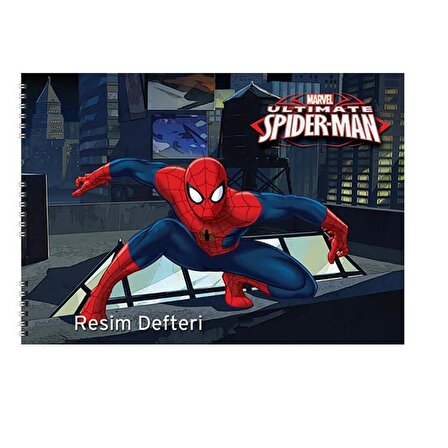 Spiderman Resim Defteri 25 x 35 cm. 15 Yaprak - 4 Spiderman Yeni
