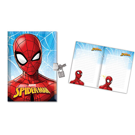 Keskin Color Spiderman Kilitli Hatıra Defteri 14x20 cm 104 Yaprak  310210-06