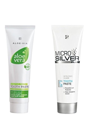 Microsilver Plus Diş Macunu 75 ml + Aloe Vera Gel Diş Macunu 100 ml