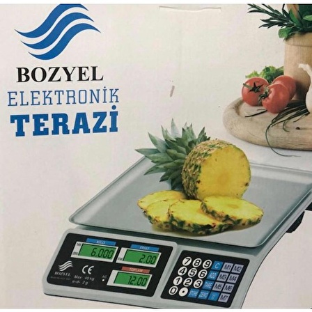 Bozyel Elektronik Dijital Bakkal Market Manav Terazisi 40 kg