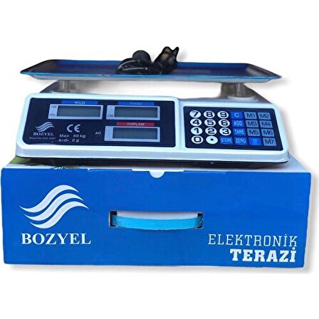 Bozyel Elektronik Dijital Bakkal Market Manav Terazisi 40 kg