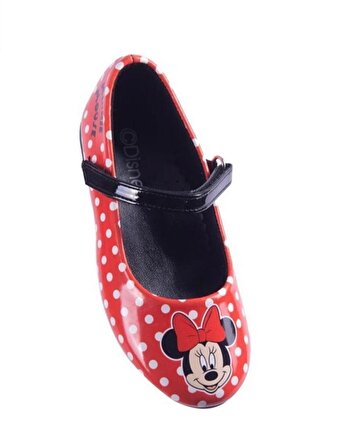 Minnie Mickey Mouse Kız Çocuk Kırmızı Babet