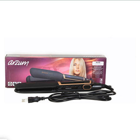 Arzum AR5067 Nuvo Keratin Seramik Dijital Ekranlı Saç Düzleştirici 
