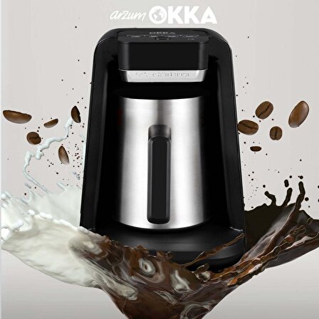 Arzum OK0012-K/OK0018-K OKKA Rich Spin M Sütlü Türk Kahve Makinesi - Krom