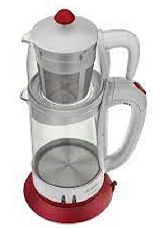 Arzum AR386 1800 W Çay Makinesi Beyaz - Kırmızı 