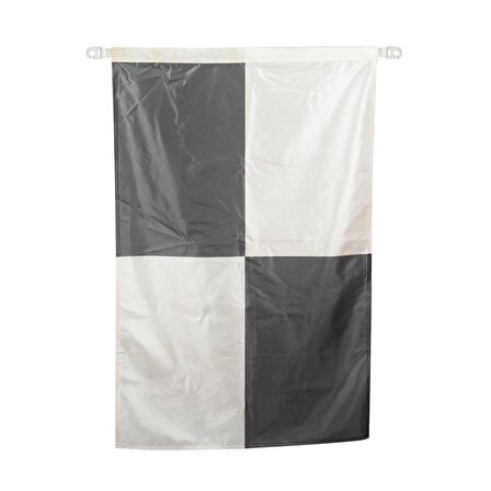 Cankurtaran Bayrağı (Siyah&Beyaz Büyük Damalı75x100)