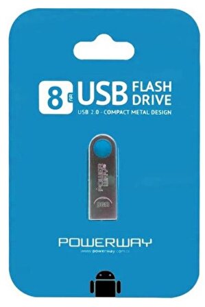 Powerway USB Flash Bellek Metal 8gb Powerway