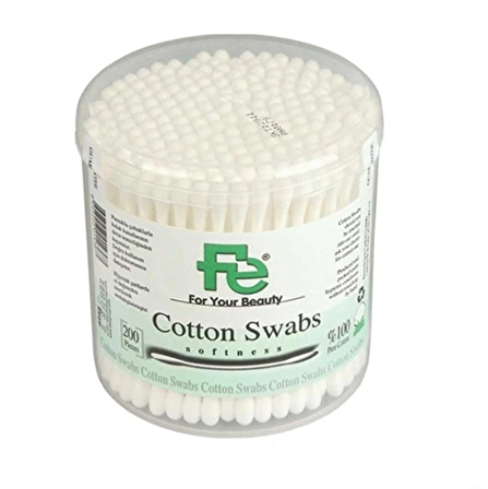 Fe Cotton Swabs Kulak Çubuğu 200 Adet