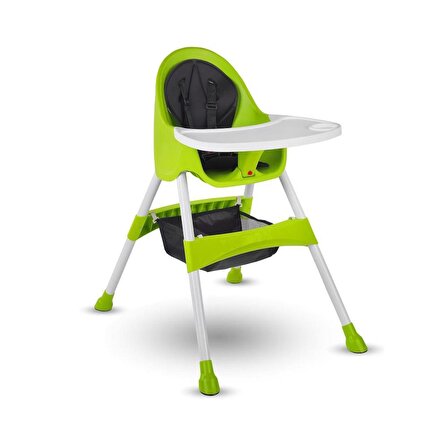 Baby Hope BH-7001 Katlanır Sabit Mama Sandalyesi Yeşil 