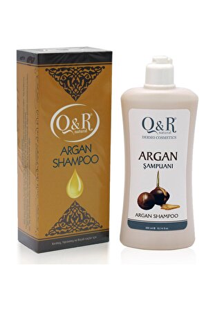 Q & R Tüm Saçlar İçin Canlandırıcı Argan Yağlı Şampuan 300 ml