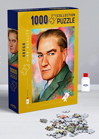 Onur Puzzle Mustafa Kemal Atatürk 12+ Yaş Küçük Boy Puzzle 1000 Parça