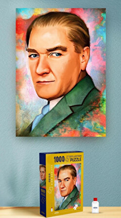 Onur Puzzle Mustafa Kemal Atatürk 12+ Yaş Küçük Boy Puzzle 1000 Parça