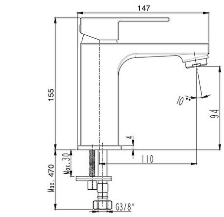 Ar Melia Lavabo Bataryası 102188132