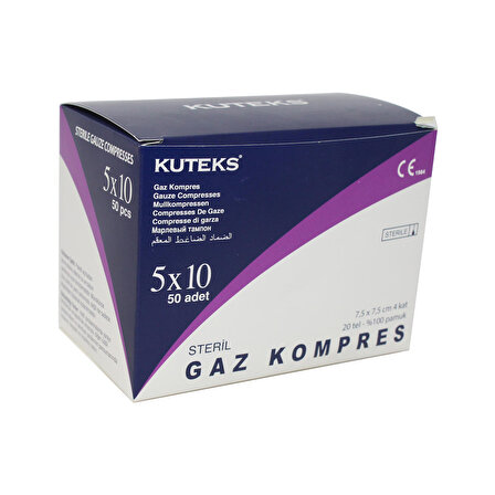 GAZ Kompres Steril 5x10lu KUTEKS