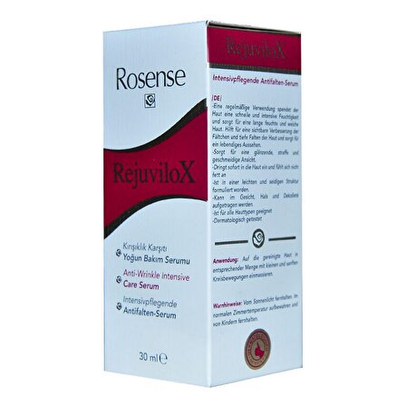 Rosense Kırışıklık Karşıtı Hyalüronik Asit 30 Yaş + Gece-Gündüz Yüz ve Boyun Serumu 30 ml 