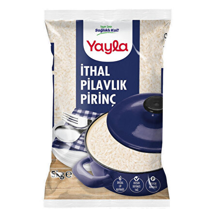 Yayla İthal Pilavlık Pirinç 5 kg (Uzun Tane)