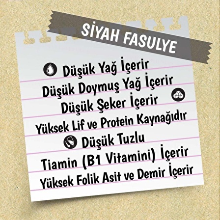 Yayla Gurme Siyah Fasulye 500 Gr