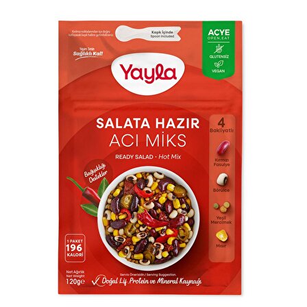 Yayla Salata Hazır Acı Miks 120 gr
