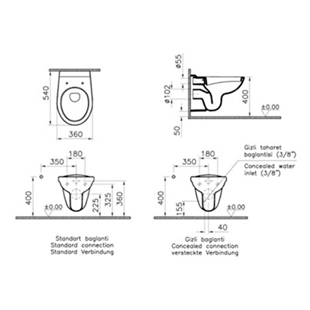 Norm 101 Asma Klozet 6855L003-1066