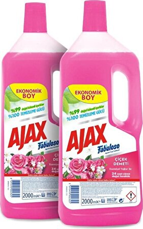 Ajax Fabuloso Yüzey Temizleyici Çiçek Demeti 2X2000 ml