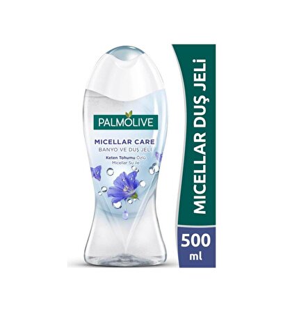 Palmolive Micellar Care Keten Tohumu Aromalı Yumuşatıcı Nemlendirici Doğal Tüm Ciltler İçin Duş Jeli 500 ml