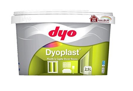 Dyo Dyoplast Plastik Boya 2.5 lt İç Cephe Boyası Siyah