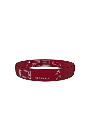 Freebelt Bordo Yeni Nesil Spor Bel Çantası Koşu ve Fitness Kemeri FRTLUTTK001