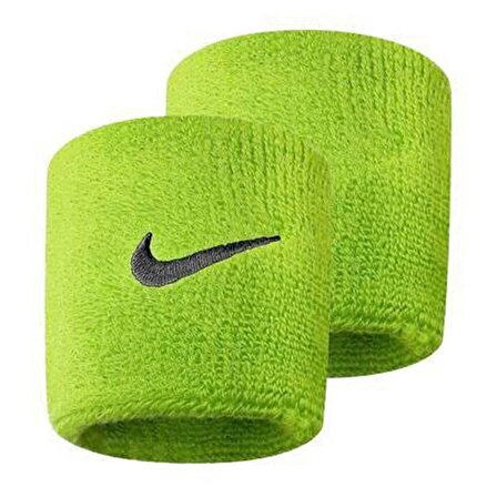 Nike Swoosh Wristbands 2 Unisex N.NN.04.710.OS Yeşil Antrenman Havlu Bileklik
