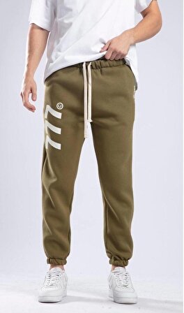 Chatca Erkek 3 İplik Şardonlu Yeşil Sweatpant K-575