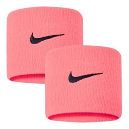 Nike Swoosh Wristbands 2 Pk Unisex N.000.1565.677.OS Pembe Antrenman Bileklik