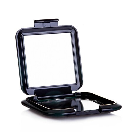 Kozel Extra Lux Kare İkili Çanta Aynası Yeşil/Siyah