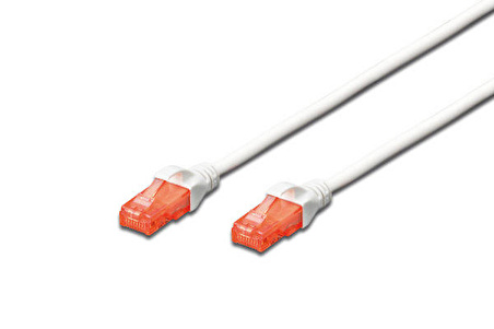 Beek BC-U60025W 0.25 Mt CAT6 U-UTP AWG26 LSZH Beyaz Patch Cord Kablo