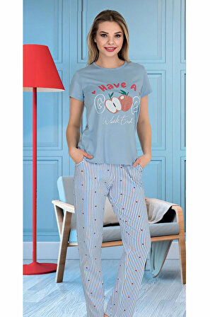 Berland 3346 Kadın Yazlık Modal Pijama Takım