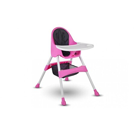 Baby Hope BH-7001 Katlanır Sabit Mama Sandalyesi Pembe 