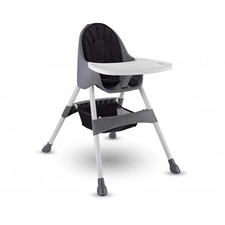 Baby Hope BH-7001 Katlanır Sabit Mama Sandalyesi Gri 