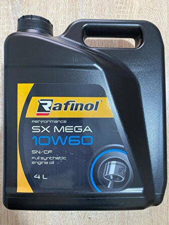 Rafinol SX MEGA 10W60 SN/CF 4L Motor Yağı (Üretim Yılı 2023 )