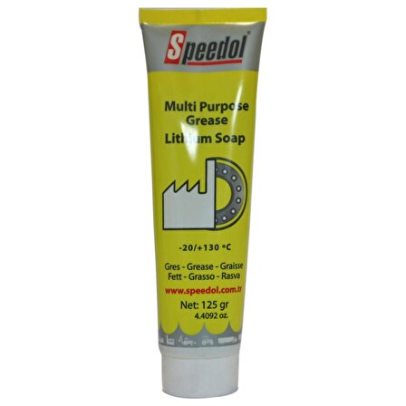 Speedol Lityum Sabunlu Çok Maksatlı Tüp Gres 125 Gr