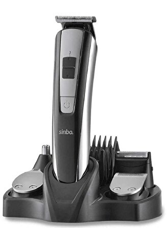 Sinbo SHC-4393 8 Başlıklı Profesyonel Şarjlı Kuru Saç-Sakal Çok Amaçlı Tıraş Makinesi 