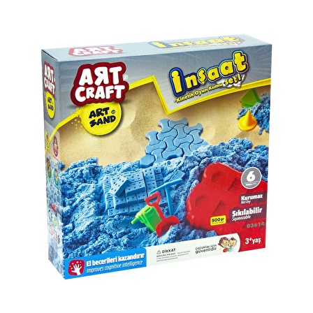 Art Craft İnşaat Kinetik Kum Seti 500gr