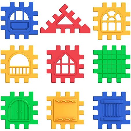 Fen Toys Şehir / Yapı 128 Parça Çocuk Puzzle