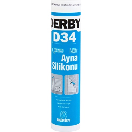 Derby Ayna Silikon Yapıştırıcı Şeffaf D34 320GR