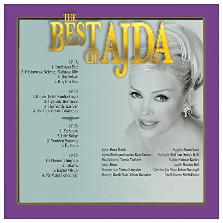 Ajda Pekkan-The Best Of Ajda 2'li LP Plak