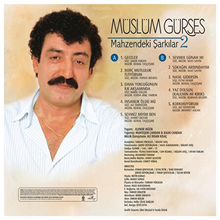 Müslüm Gürses-Mahzendeki Şarkılar 2 LP Plak