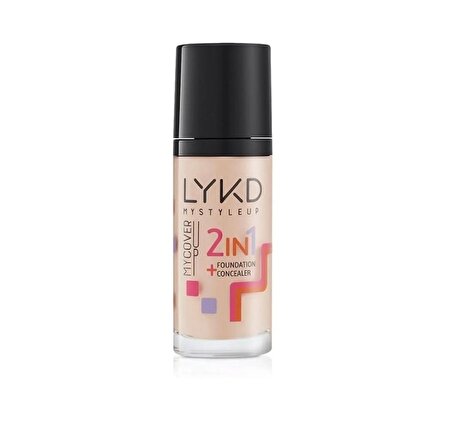 LYKD 2 in 1 Fondöten 136 Warm Sand
