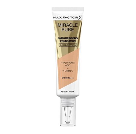 Max Factor Miracle Pure Foundation 40 Light Ivory