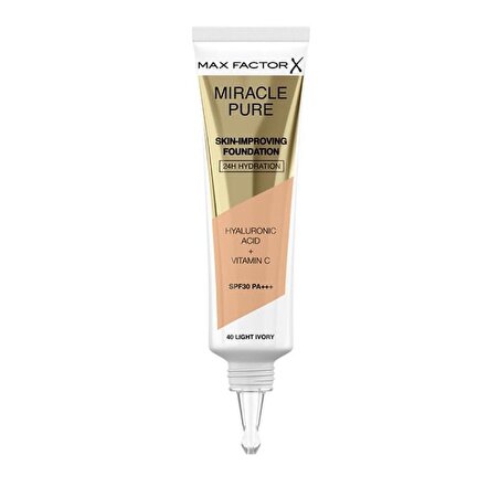 Max Factor Miracle Pure Foundation 40 Light Ivory
