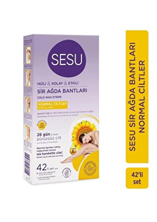 Sesu Soft Bacak - Vücut için Ağda Bandı 36'lı