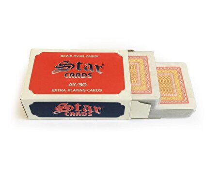 Star Bezik Oyun Kağıdı Destesi Ekstra AY-30 2 Deste 96 Adet