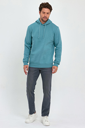 Rodi 3 İp Şardonlu Kapuşonlu Cepsiz Sweatshirt RD24KE054902